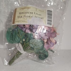 Longaberger Lilac Silk Floral Arrangement